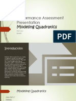 Modeling Quadratics Presentation