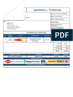 Quotation / Proforma: Commercial Proposal