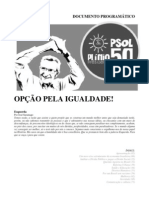 Opção Pela Igualdade!: Documento Programático