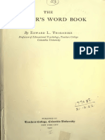 Thorndike 1921 Teachers Wordbook