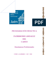 Programación Patrimonio Andaluz Del Canto