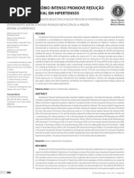 Treinamento Aeróbio Intenso Promove Redução Da Pressão Arterial Em Hipertensos