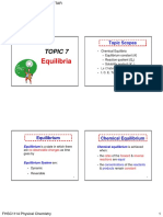 Topic 7 Equilibria 1