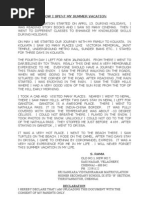 Download MY SUMMER VACATION STARTED ON APRIL 13 by sramarocketmailcom SN3819522 doc pdf