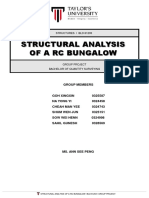 Structural Analysis of A RC Bungalow: Group Members