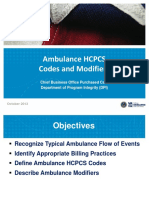 Ambulance HCPCS Codes Modifiers