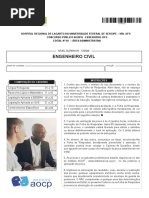 Instituto Aocp 2017 Ebserh Engenheiro Civil Hrl Ufs Prova