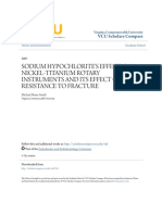 Sodium Hypochlorite's Effect On