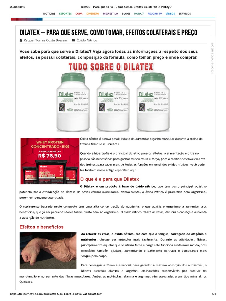 Dilatex - Para Que Serve, Como Tomar, Efeitos Colaterais e PREÇO