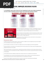 Veinox - Para Que Serve, Composição, Resultados e Relatos - Treino Mestre