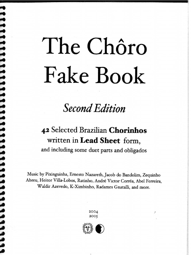 Choro Real Book | PDF | Books