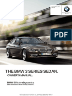The BMW 3 Series Sedan.: Owner'S Manual