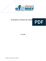 Evaluation Clinique de L'échilibre PDF