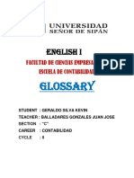 English I Glossary Provides Accounting Terms
