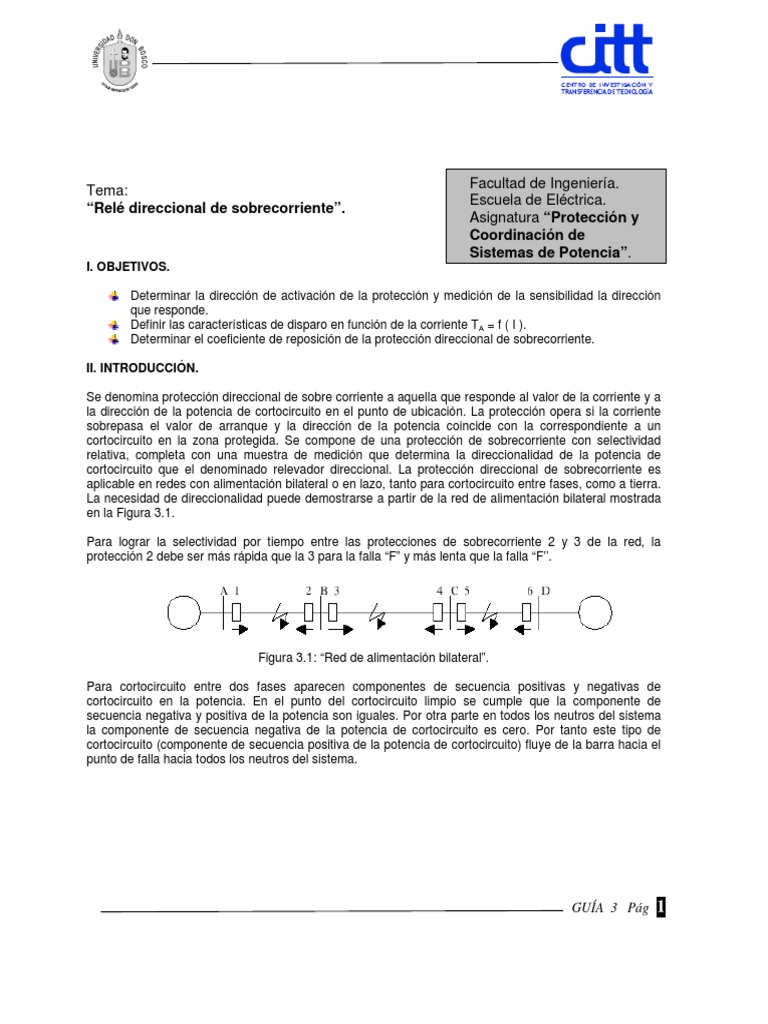Protecciones de Sobreintensidad PDF PDF Energia electrica