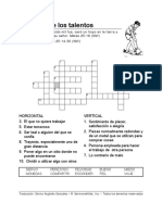 Parable of The Talents Esp Crossword PDF