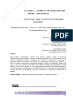 Comunicação Da Ciência: Diversas Concepções de Uma Mesma Complexidade