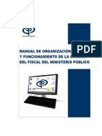 Organizacion y Funcionamiento Del Ministerio Público