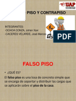 Construcción de falso piso