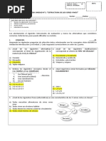 Prueba Estructura de Los Seres Vivos 5to Basico