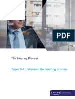 Topic 3-4: Monitor The Lending Process