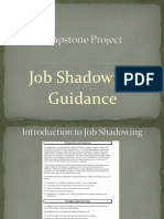 Capstone Project Job Shadowing Exemplar