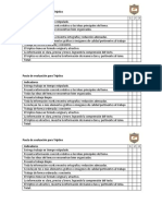 Pauta de Evaluación para Tríptico