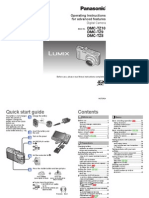 Operating Instructions For Panasonic Lumix DMC-TZ8 TZ9 TZ10 (English)
