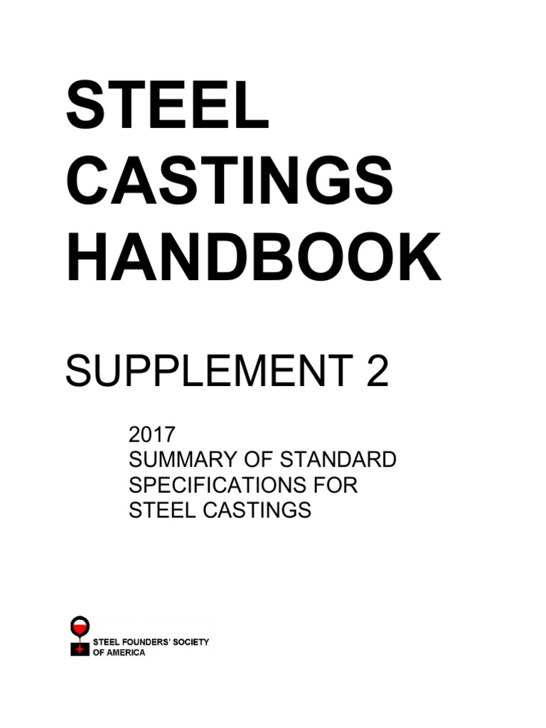 Steel Casting Handbook PDF Foundry Casting (Metalworking)