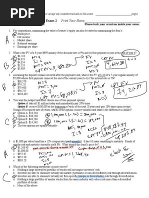 Blank Exams