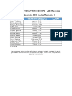 AMII - Horarios de Consulta 2018 PDF