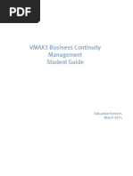 VMAX3 Business Continuity Management Student Guide