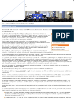 Comunicado de la Secretaría General de la OEA respecto a las recientes elecciones presidenciales en 