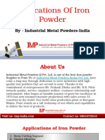 Applications of Iron Powder
