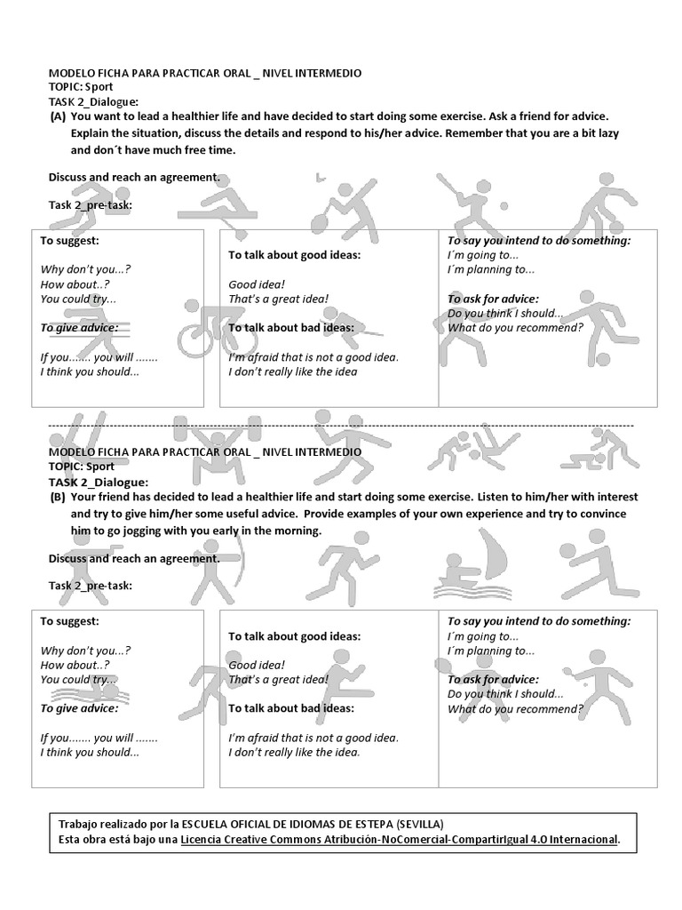Oral Practice Model: Sport Dialogue | PDF
