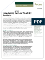 Introducing The Low Volatility Portfolio: Tools For Reducing Risk