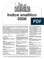 Vita in Campagna - Indice Analitico 2008