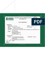 Appendix P. USGS Certificate of Appreciation