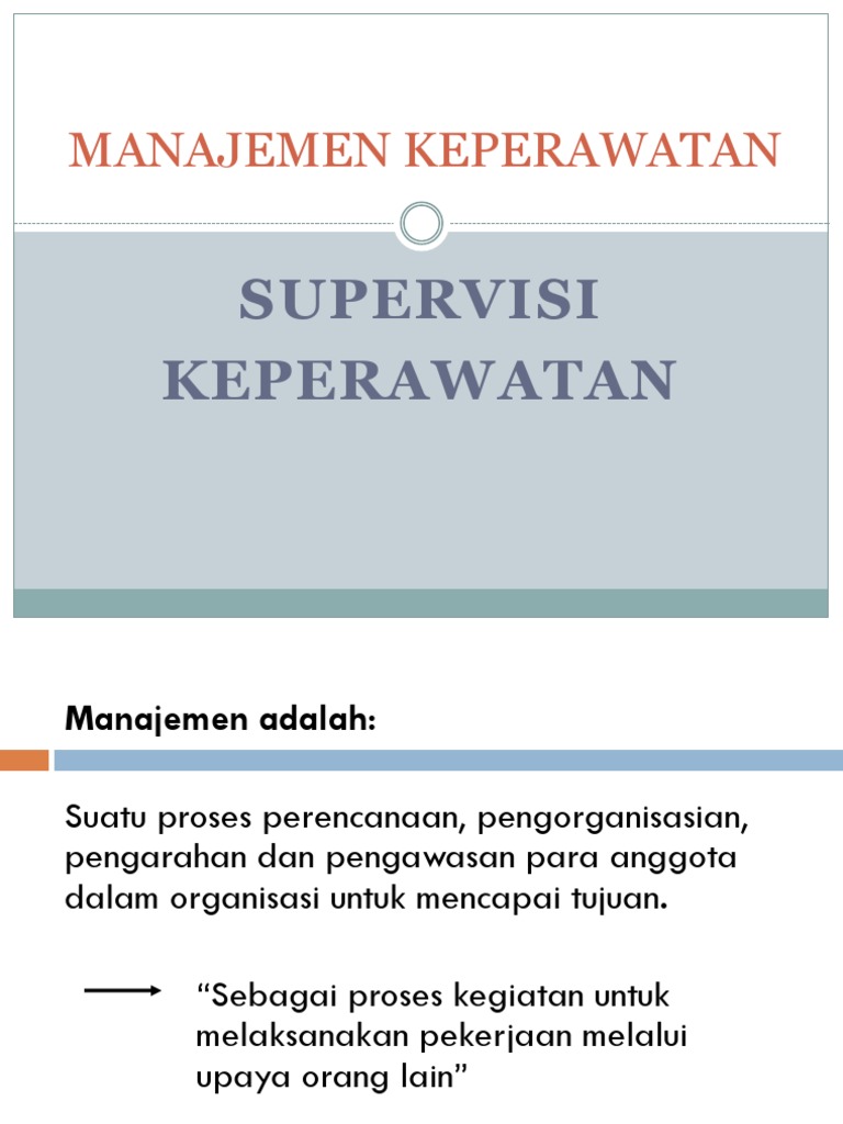MANAJEMEN KEPERAWATAN SUPERVISI.ppt