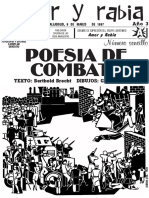 Revista Amor y Rabia Nr. 34, "Poesía de Combate"