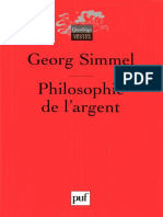 Simmel, Philosophie de l’Argent