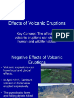 Effects of Volcanic Eruptions