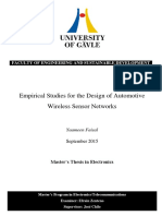 Wireless Sensor Networks for Vehicles