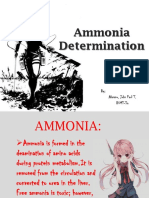 Ammonia Determination: By: Alanano, John Paul T. BSMT-3a