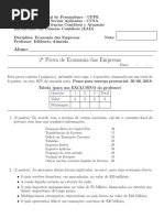 Prova II - Economia Das Empresas