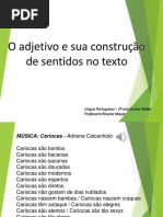O Adjetivo e Sua Construção de Sentidos No Texto. 2 Médio