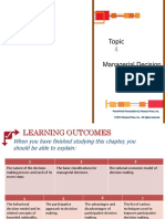 Topic 4 Managerial Decision Making