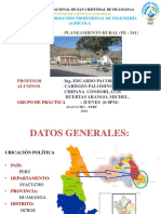 Planificación rural distrito de Ocros Ayacucho