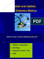 Obat-Obat Oral (Tablet) Untuk Diabetes Melitus