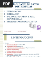 Tema 5. Bases de Datos Distribuidas